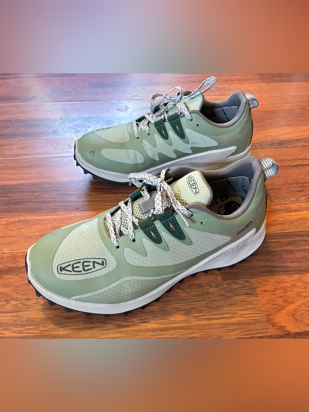 KEEN Women’s Waterproof Green Trail Running Shoes